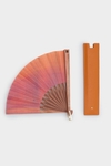 Wood hand fan