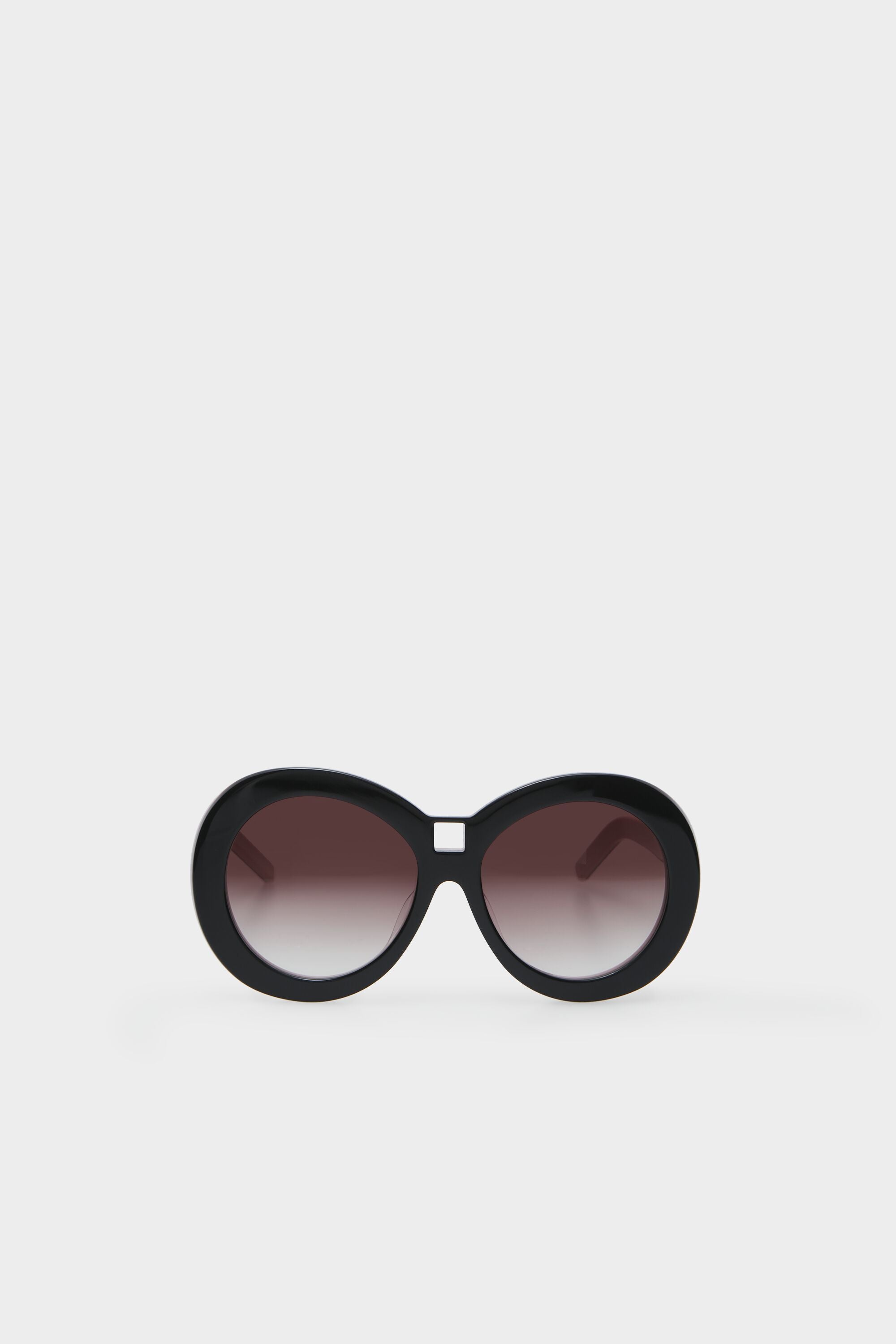Gafas de sol montura redonda negro/rosa - Purificacion Garcia España