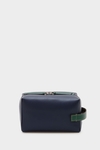 Sail leather cube wash bag