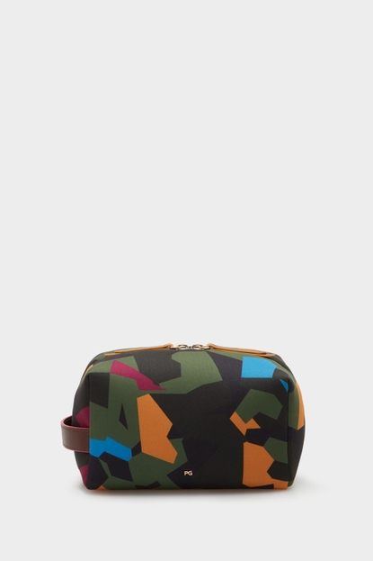 Camouflage neoprene cube wash bag